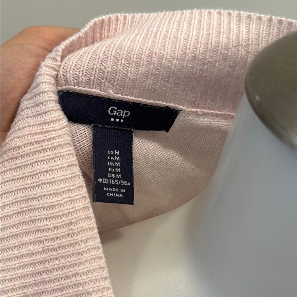 GAP Factory Light Pink Open-Front Cardigan - Picture 4 of 11